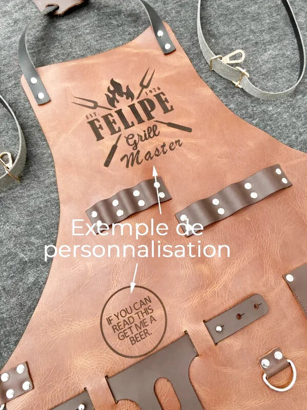 Tablier Barbier Cuir