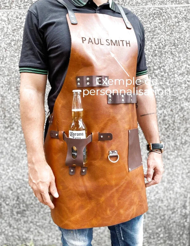 Tablier Barbier Cuir