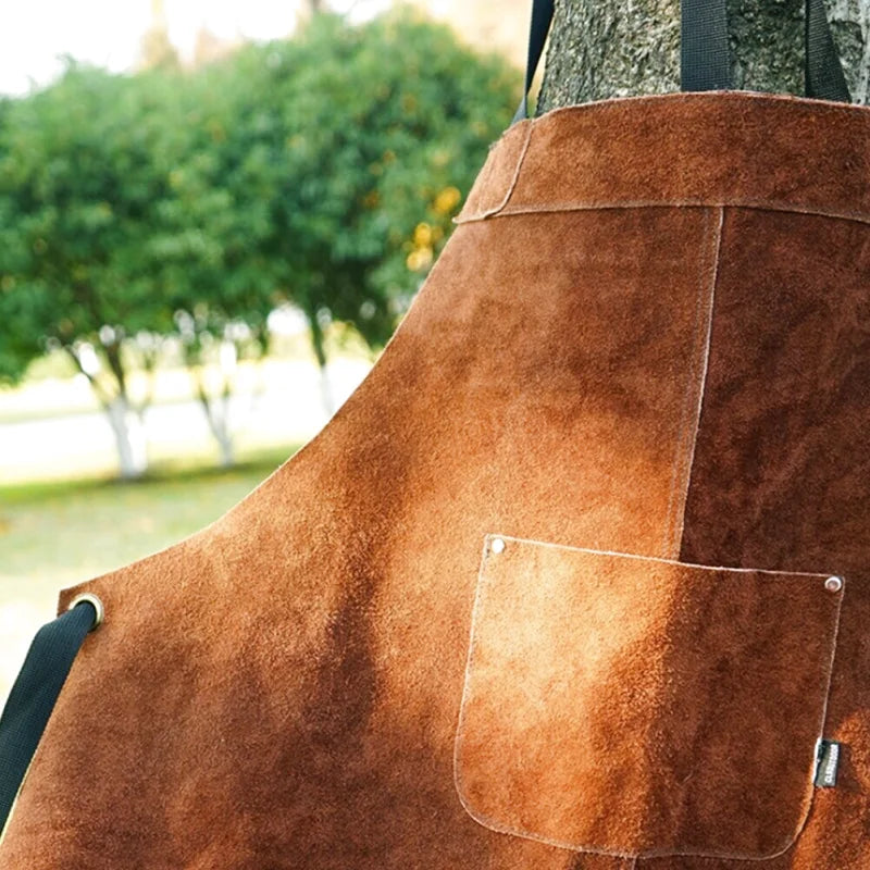 Tablier Cuir à Sangles Croisées