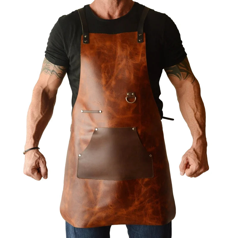 Tablier Cuir Homme