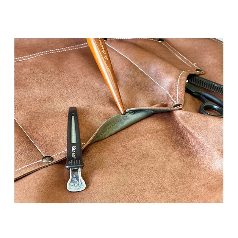 Tablier Cuir Vegan Marron