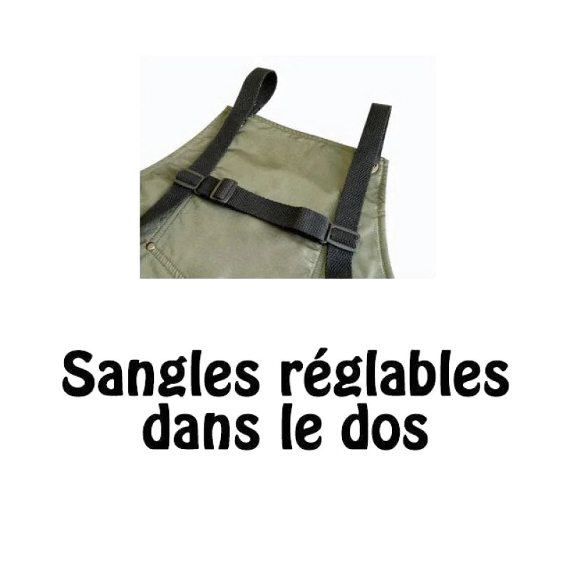 Tablier Cuir Vegan Noir