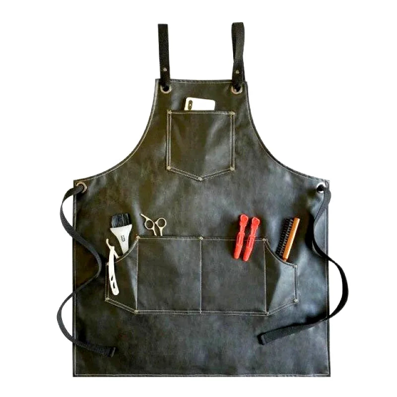 tablier-cuir-vegan-noir