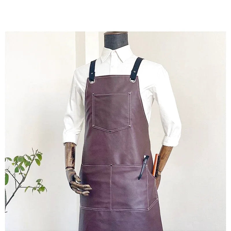 Tablier Cuir Vegan Violet