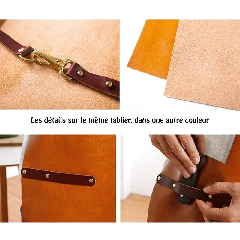 Tablier de Cuisine en Cuir