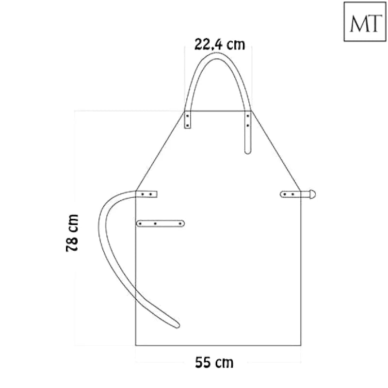 Tablier de Cuisine en Cuir