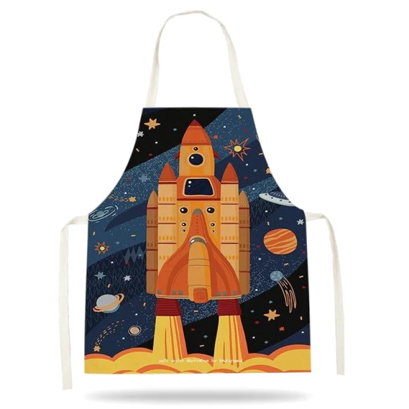 Tablier de Cuisine Enfants Fusée
