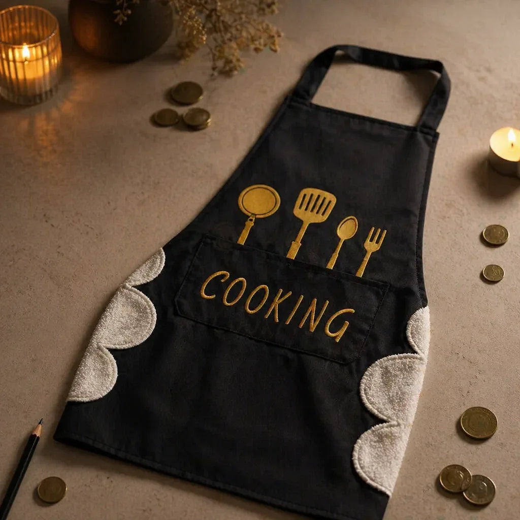 Tablier De Cuisine Femme Avec Essuie Mains