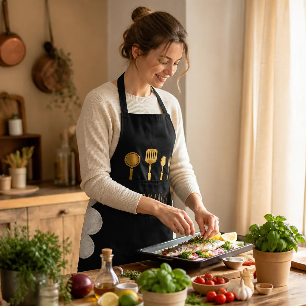 tablier-de-cuisine-femme-avec-essuie-mains