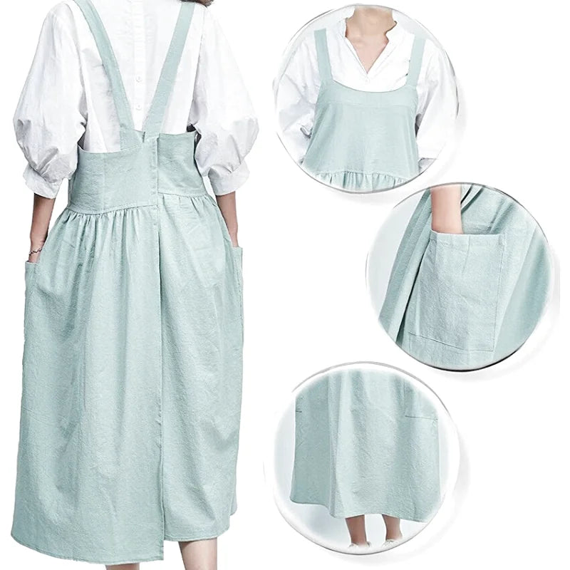 Tablier Japonais Bleu Clair