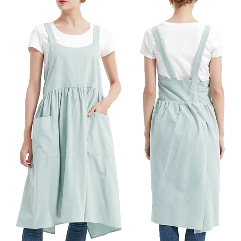 Tablier Japonais Bleu Clair