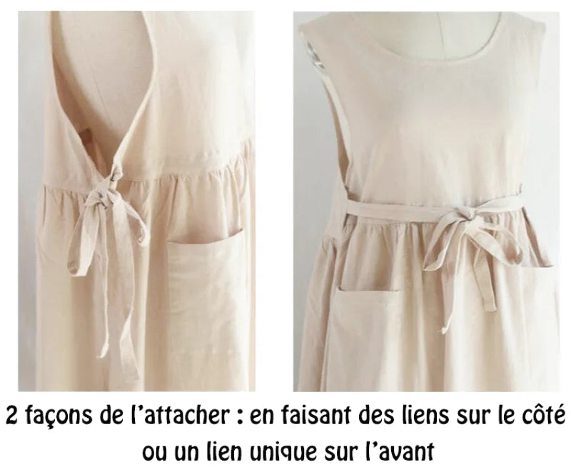 Tablier Japonais Kaki