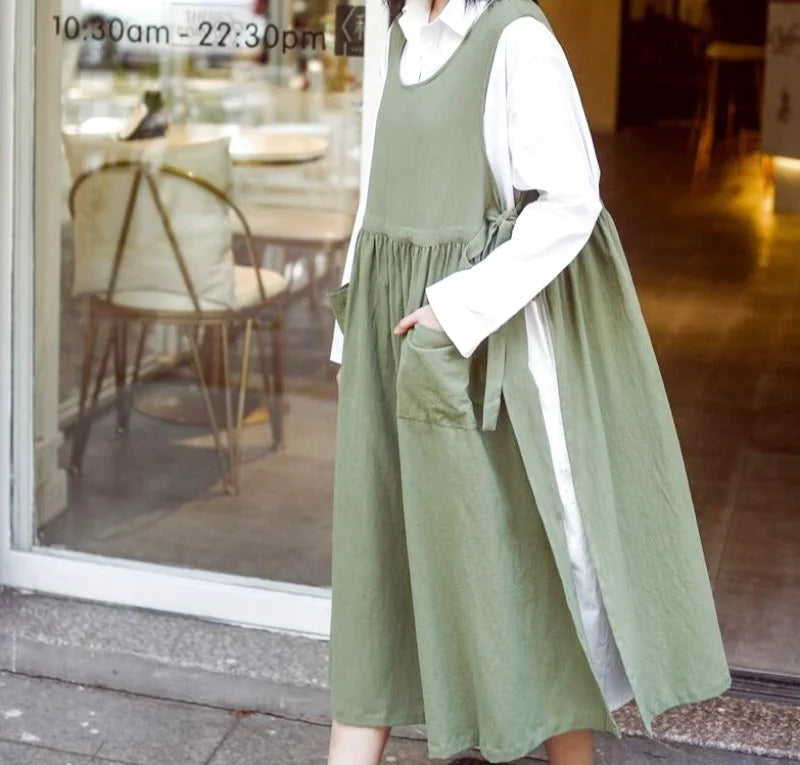 Tablier Japonais Kaki