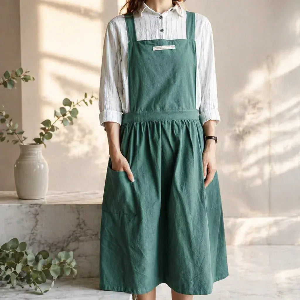 Tablier Japonais Vert