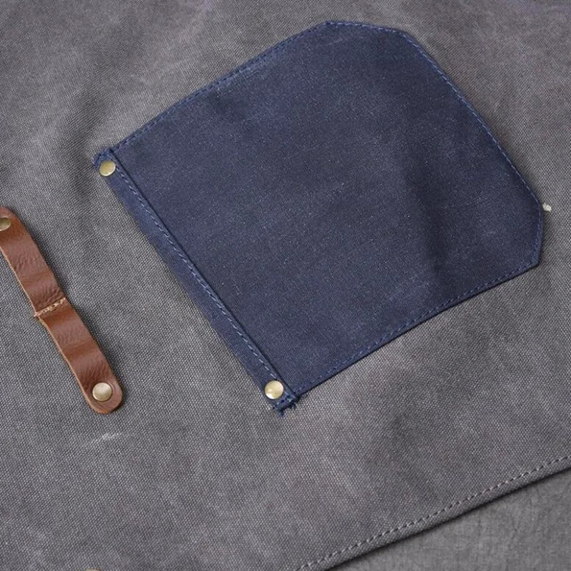 Tablier Jean Et Cuir