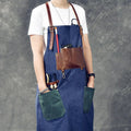 Tablier Jean et Cuir